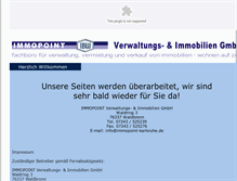 Tablet Screenshot of immobilien-karlsruhe.immopoint-karlsruhe.de